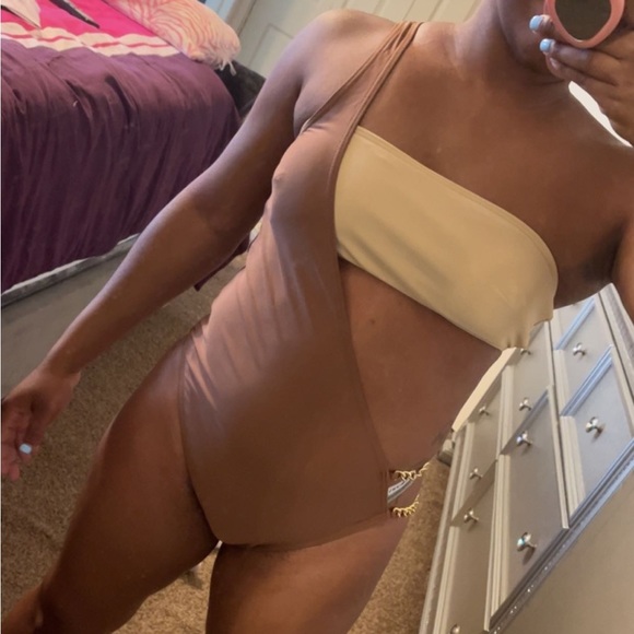 One shoulder 1pc swimsuit - Picture 5 of 7